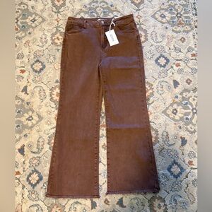 Zenana Outfitters Chocolate Flare Jeans